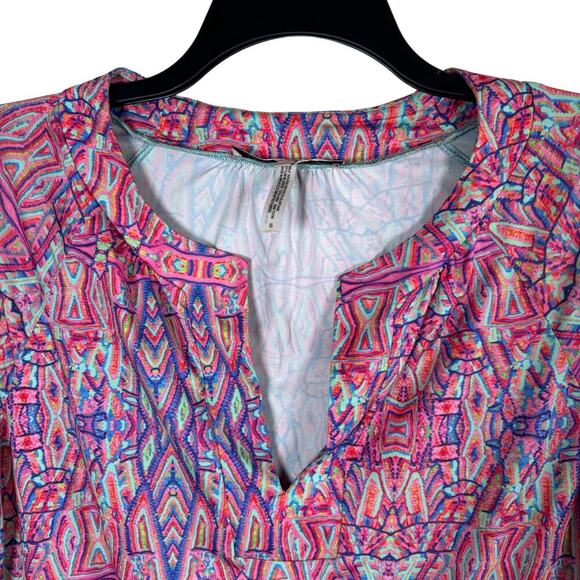 Nanette Lepore Swim Cover Up Women's Small Multicolor Geometric Tunic Dress‎ - Picture 3 of 13